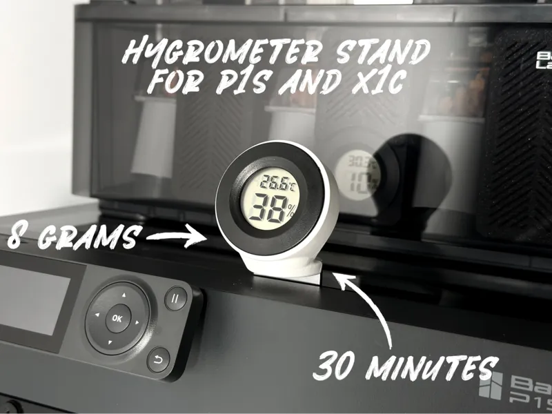 Hygrometer Thermometer P1S X1C Case Stand