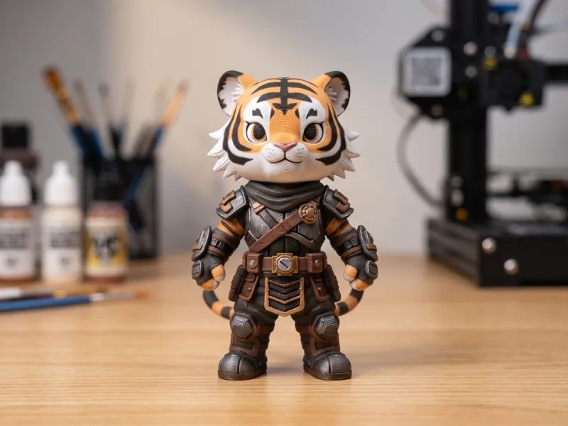 Fantasy Tiger Warrior Collectible Figure