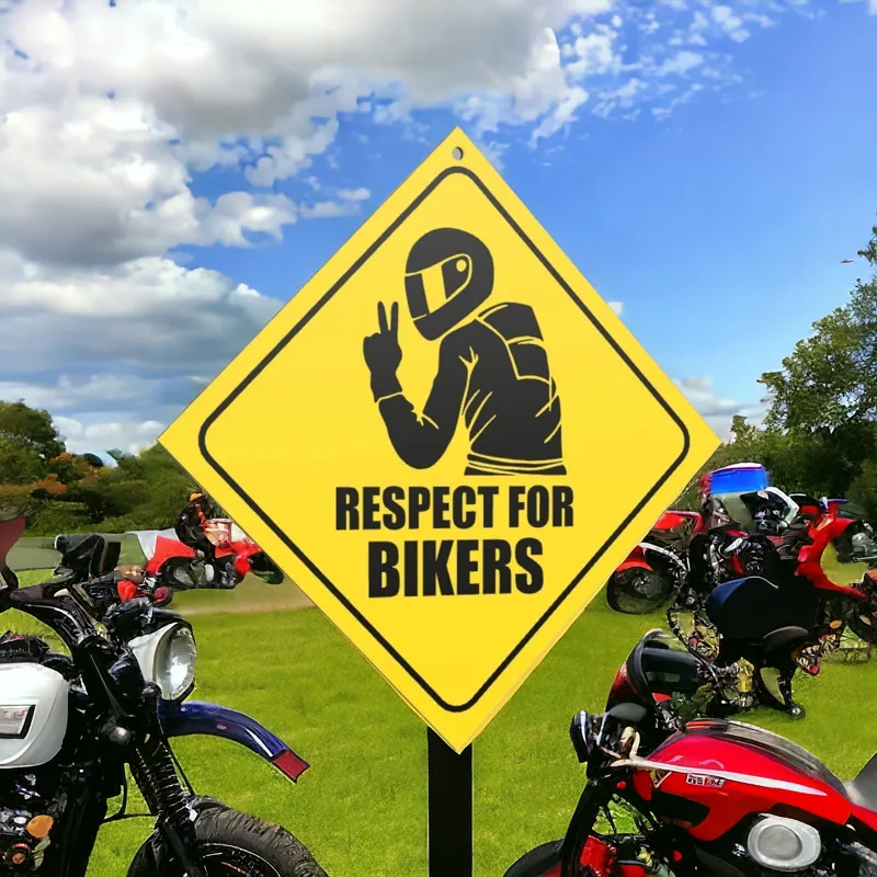 Respect for Bikers Plate Sign