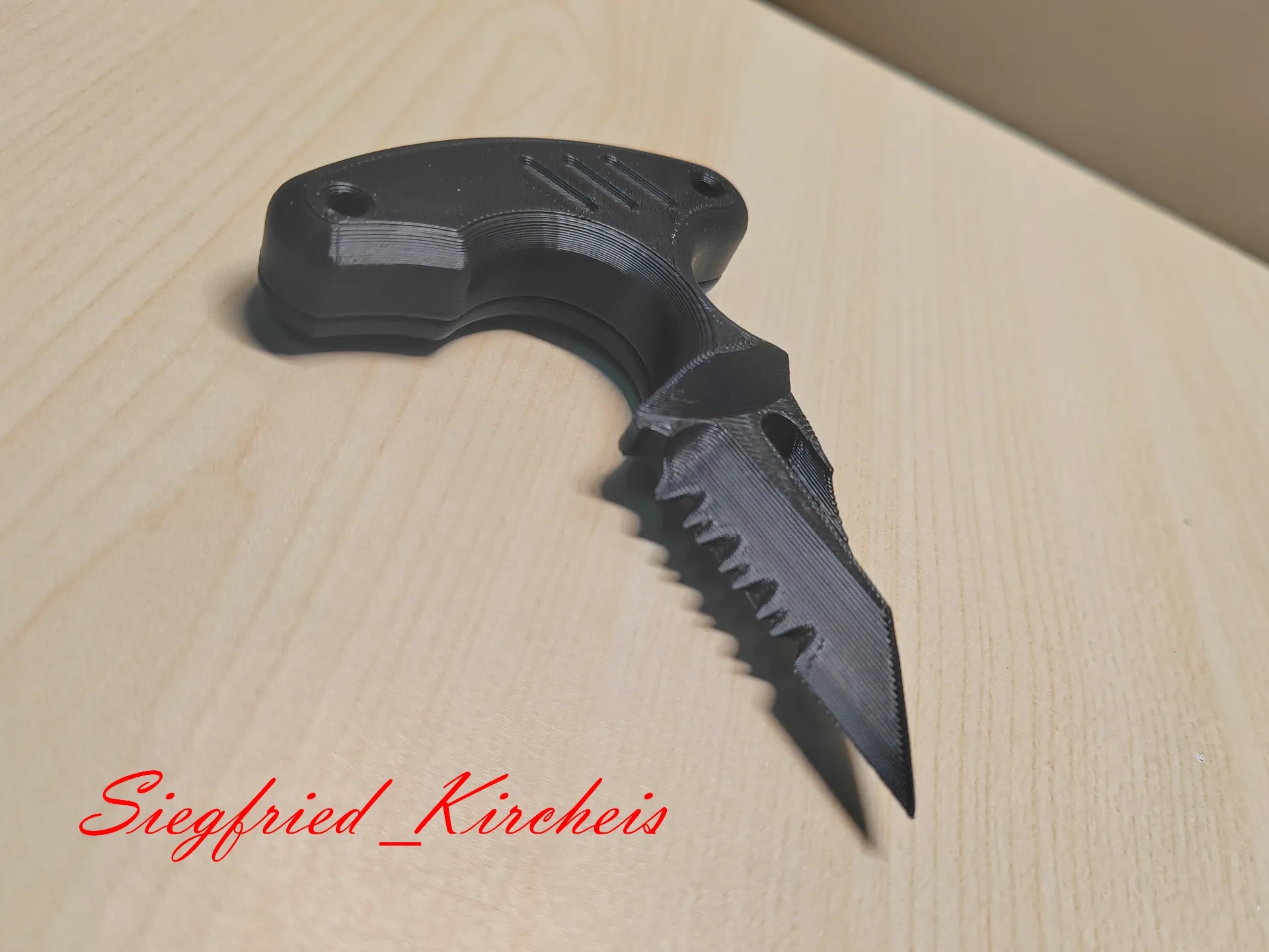Miniatura 2 do modelo 3D EDC手刺asymmetric