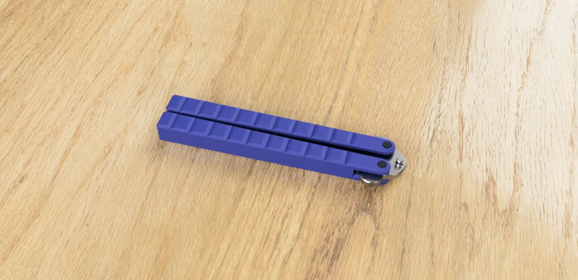 Comb Butterfly Knife / Balisong / Kamm Messer view 3