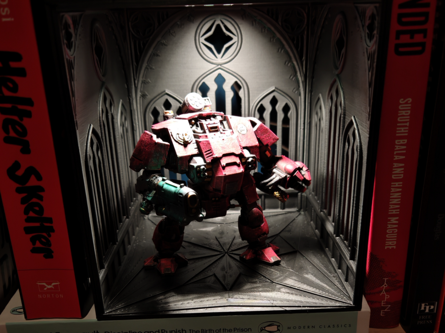 Cathedral Book Nook - Light Up Miniature Display
