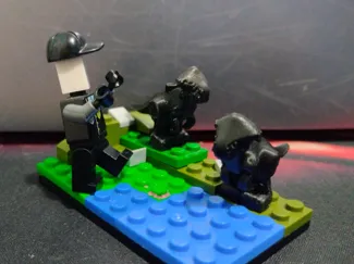 Microceratops compatible de ladrillos 2x1 