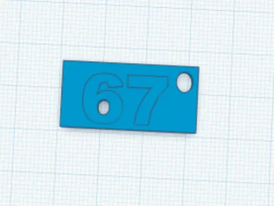 67 keychain