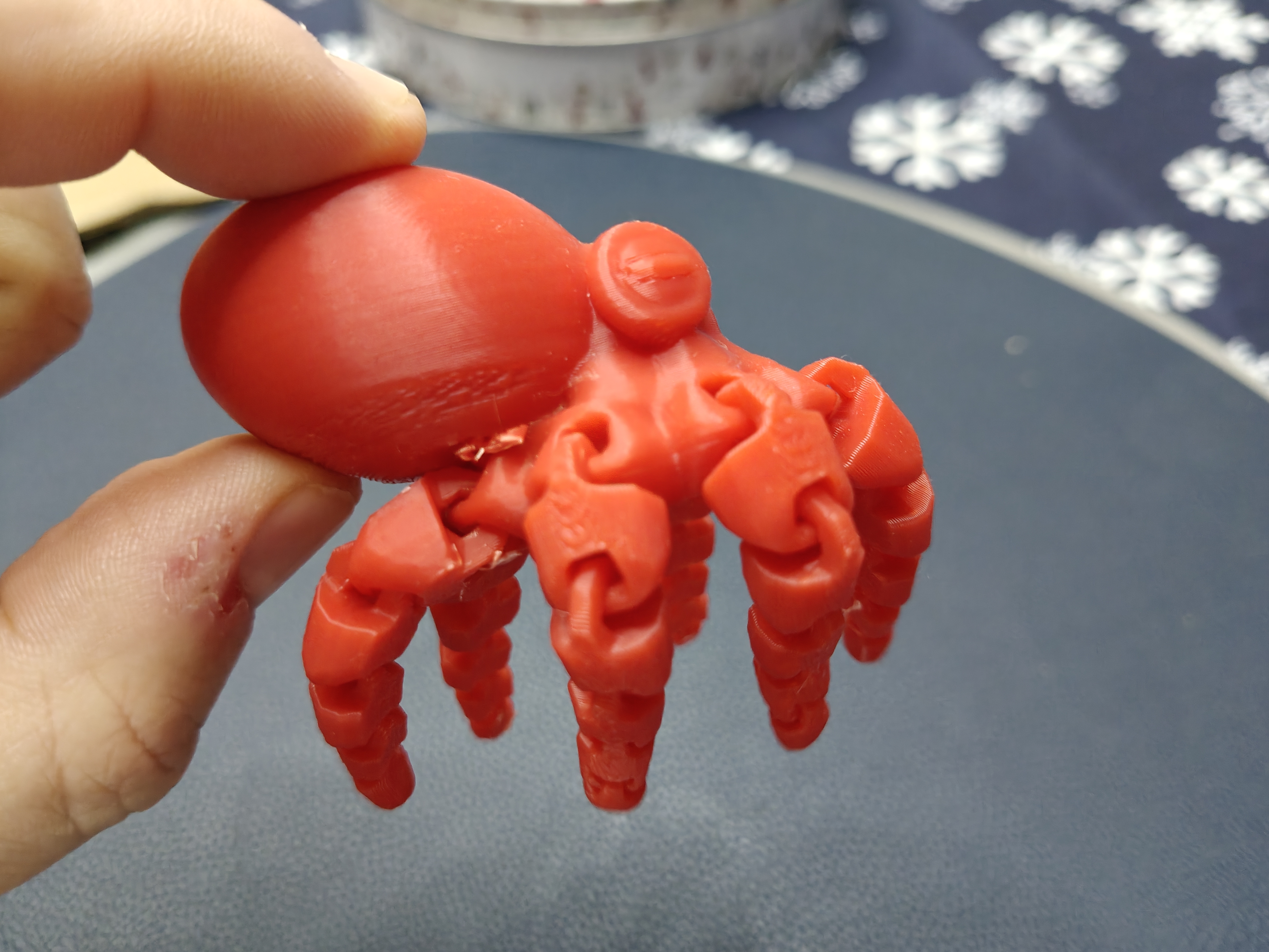 Pulpo cabezón articulado — imagen 3 de impresión 3D