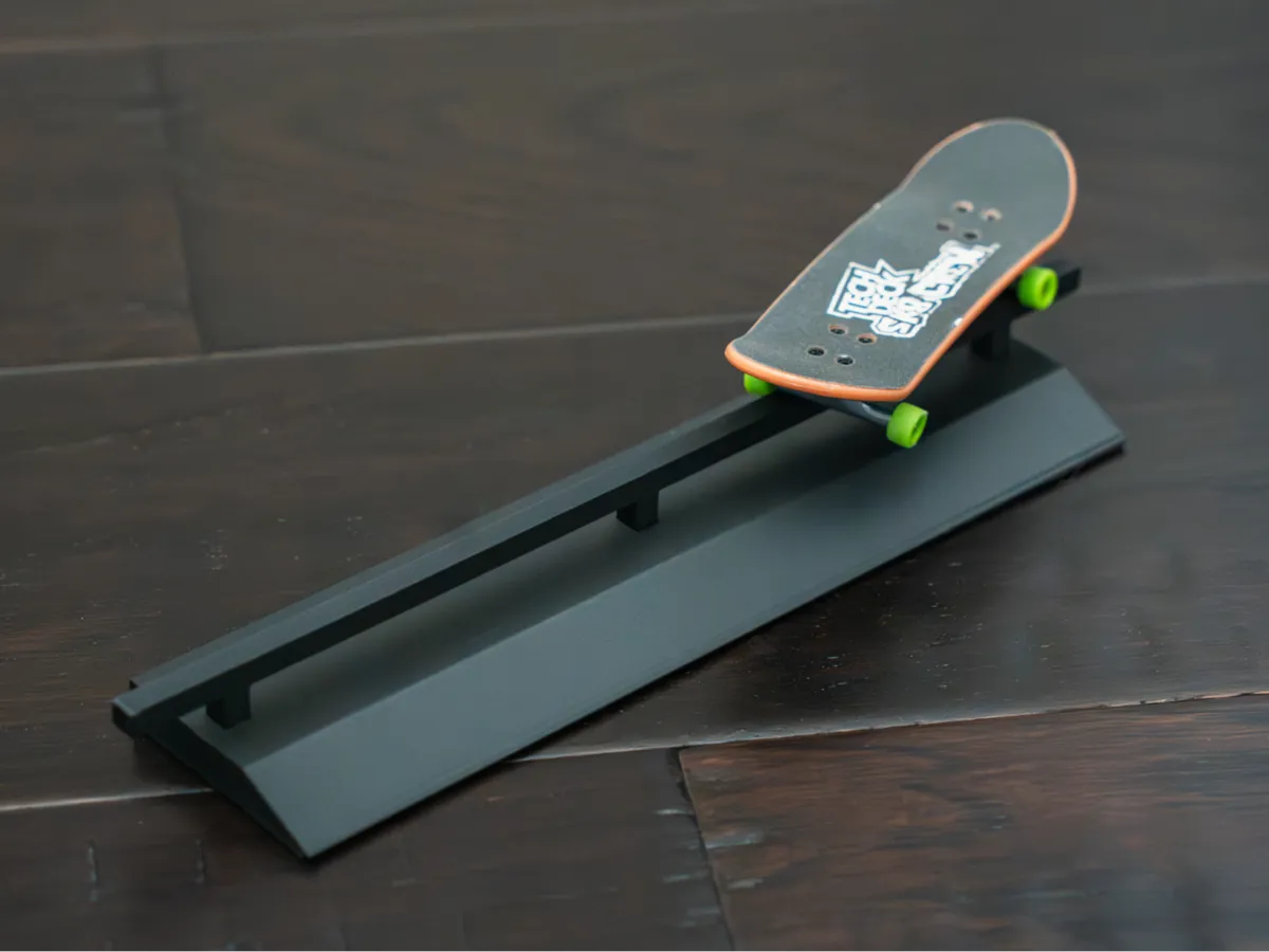 Printable Fingerboard Rails Fingerboard Flat Rail - No Supports, Snap Assembly - Free 3D Print ...