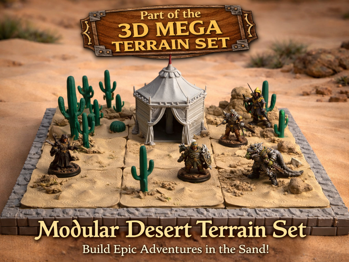 Modular Desert Plates | 3D Mega Terrain System
