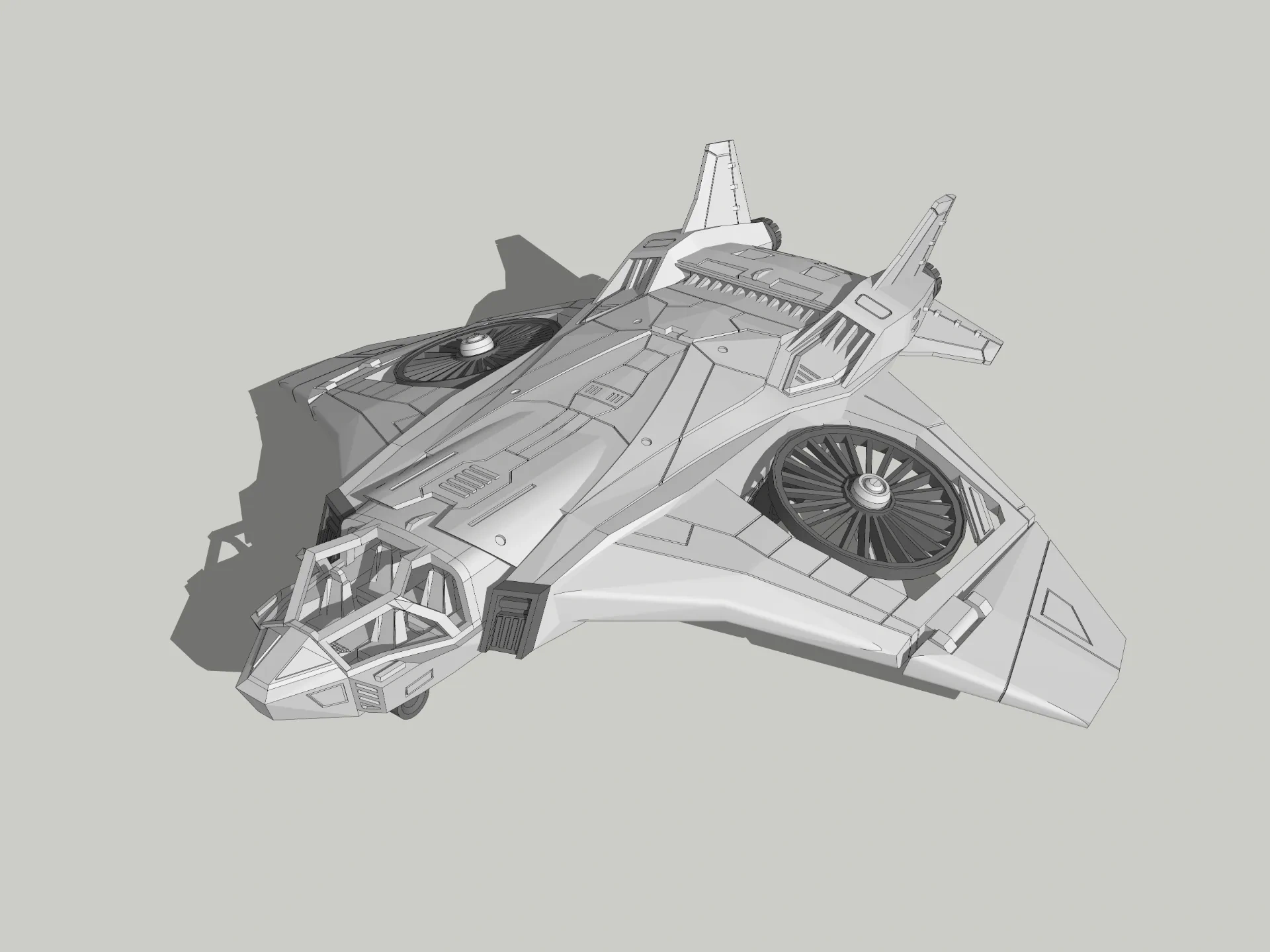 Miniatura 1 do modelo 3D 昆式战机（Quinjet） 复仇者联盟