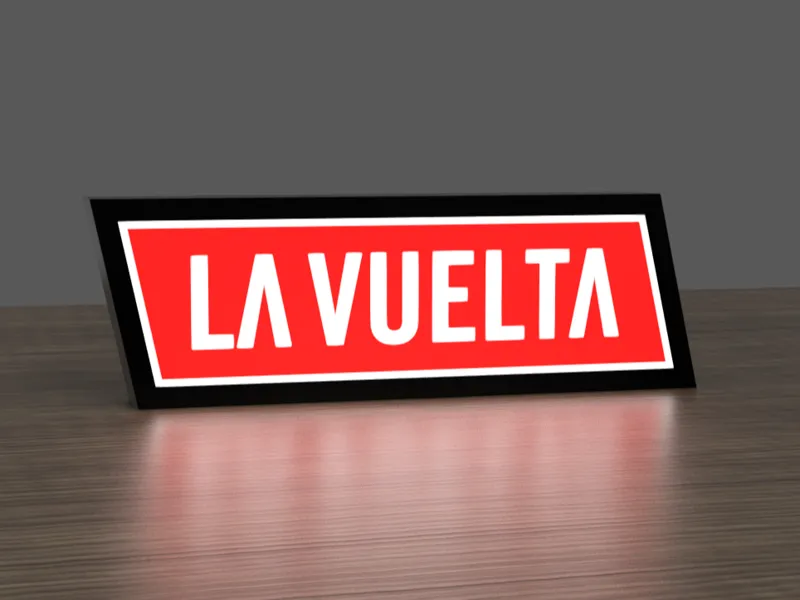 La vuelta a españa logo lightbox LED lamp