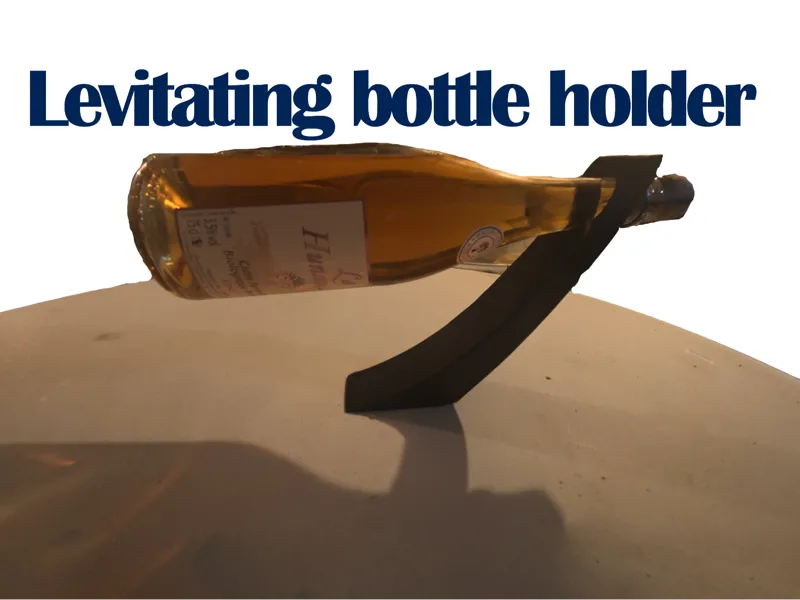 Levitating bottle holder