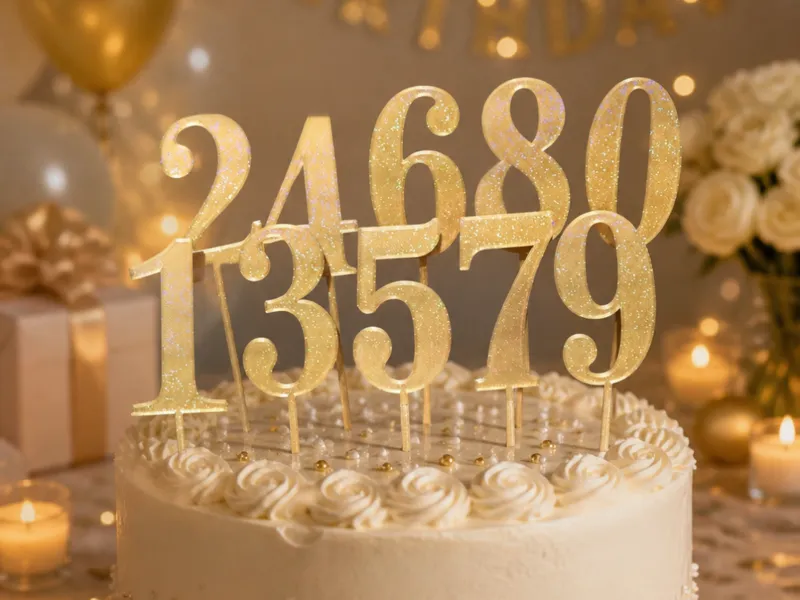 Cake topper numbers 0-9