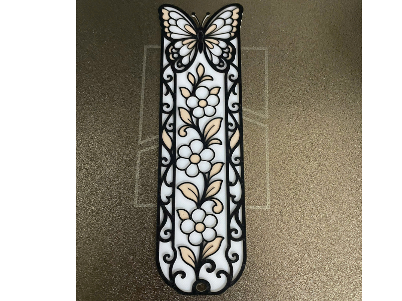 Elegant Butterfly & Floral Bookmark – 3 Colors