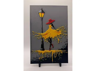 Yellow Dancer HueForge Print
