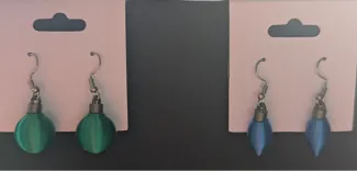 Christmas Ball and Bulb Earrings