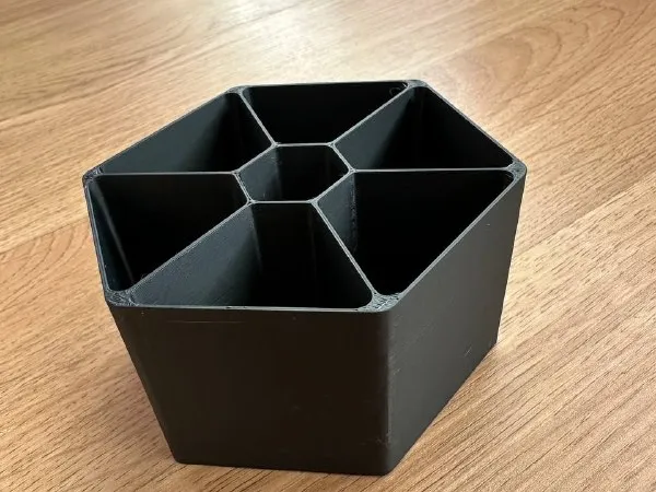 Modern Hexagonal Desk Organizer with Storage Cells