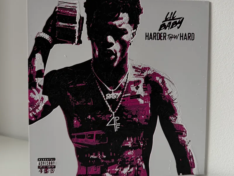 Lil Baby - Harder Than Hard CD Cover Hueforge