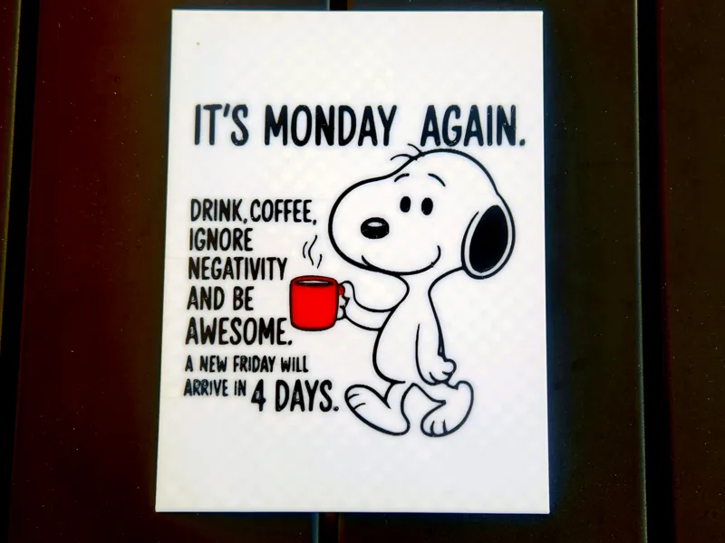 Its Monday Snoopy