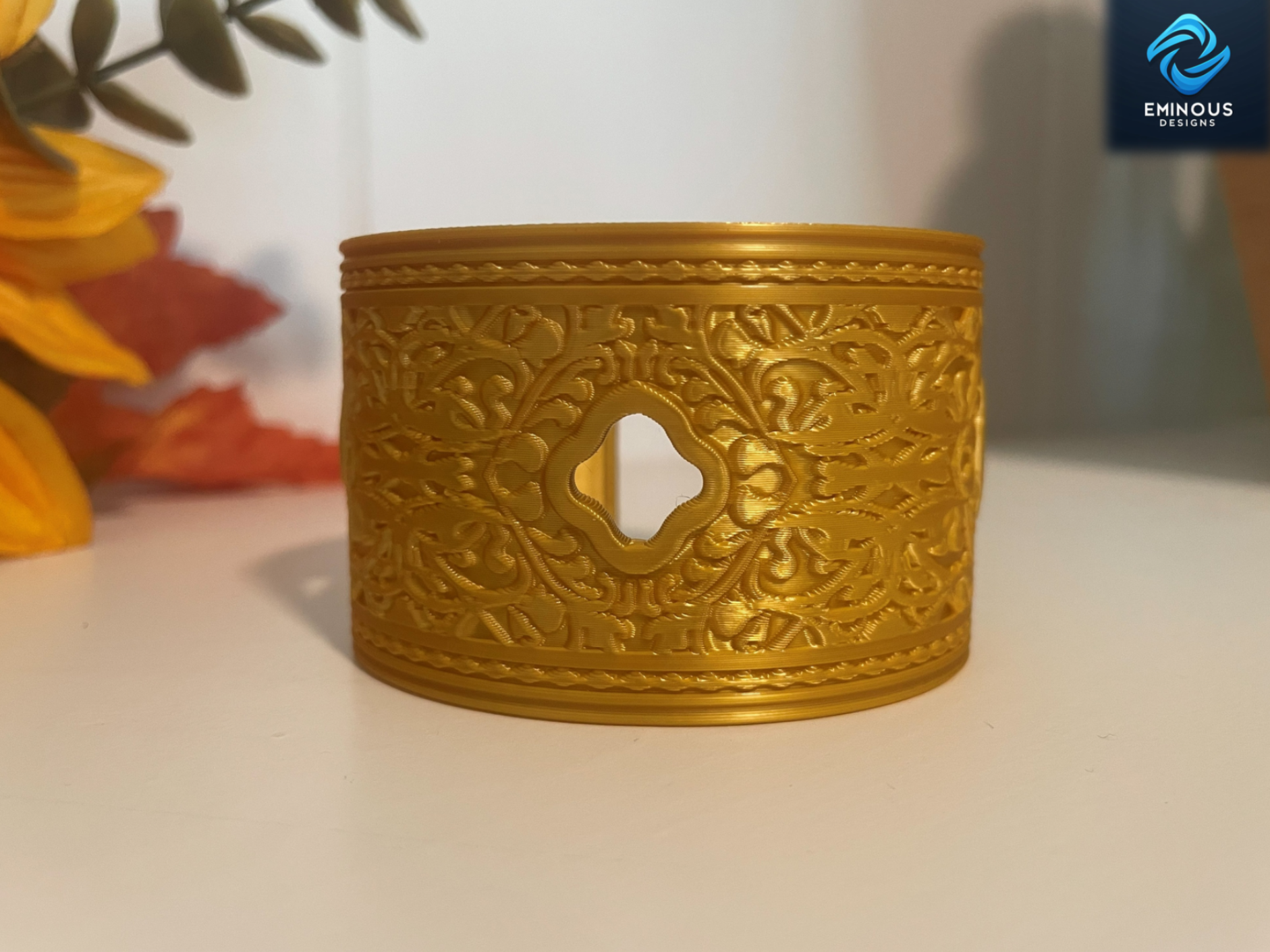 Ornate Vine Cuff Bracelet - Renaissance Inspired