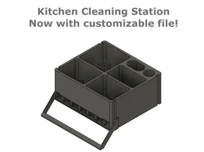 Kitchen cleaning station