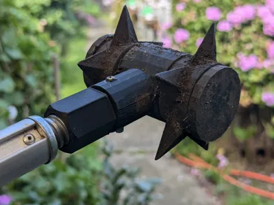 Extension pole to broom handle adapter