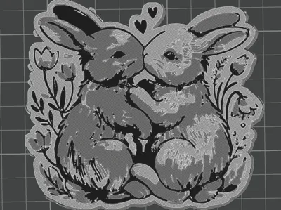 kissing bunnies