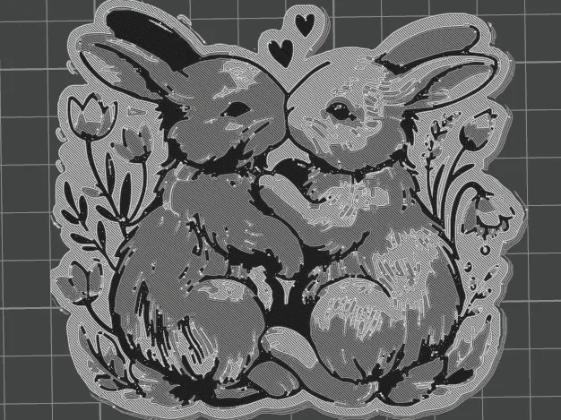 kissing bunnies