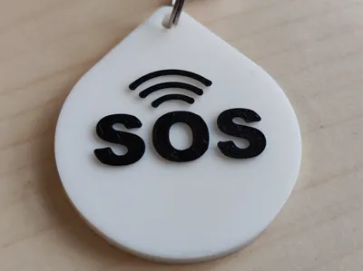 SOS Emergency NFC Keychain