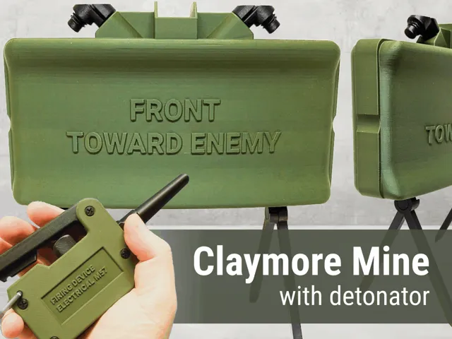 Life-Size Claymore Mine with Folding Legs