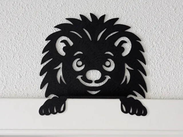 Herbst Igel Türrahmen door frame hedgehog