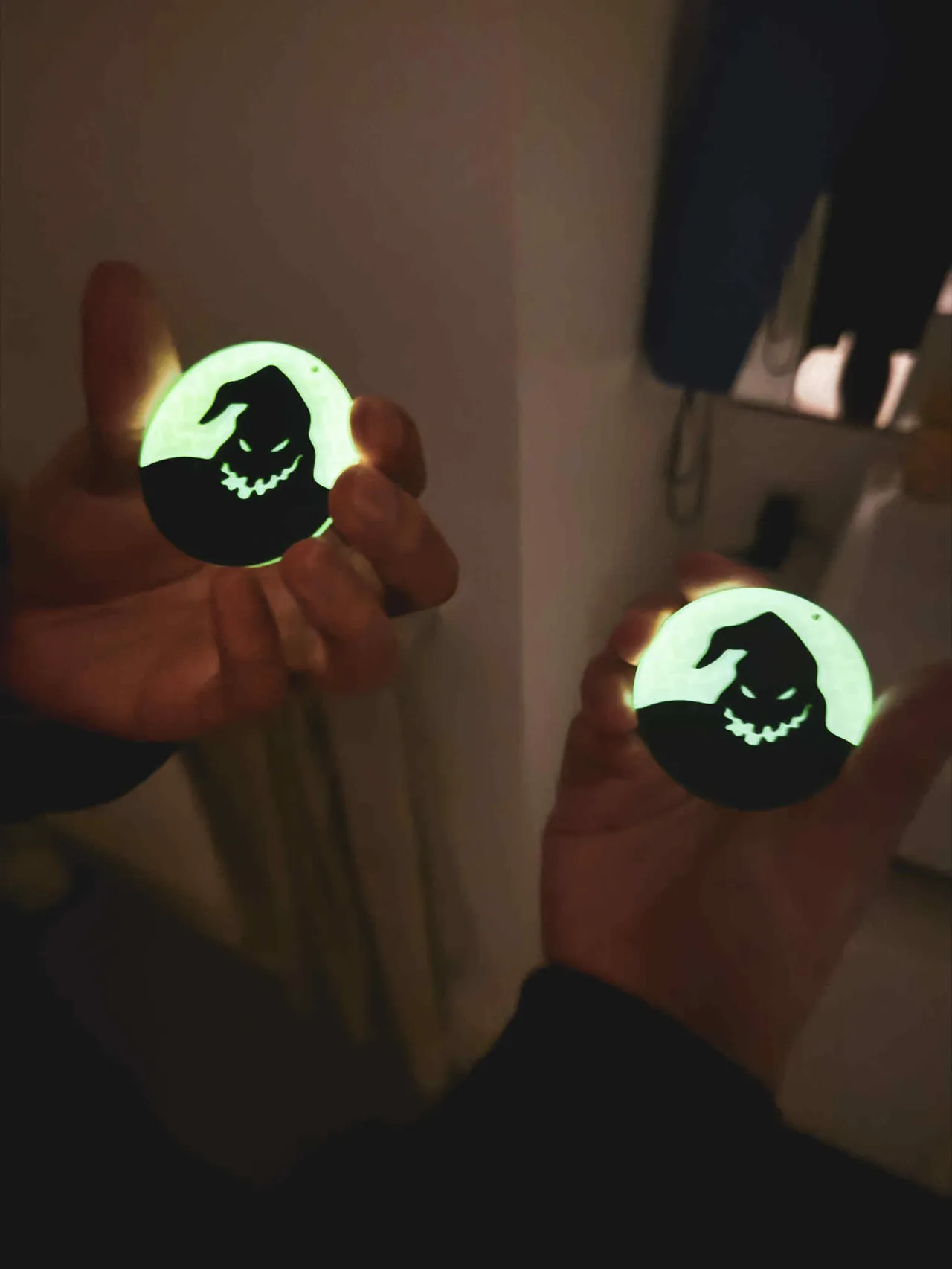 Oogie Boogie Earrings (Glow in the Dark!) view 2