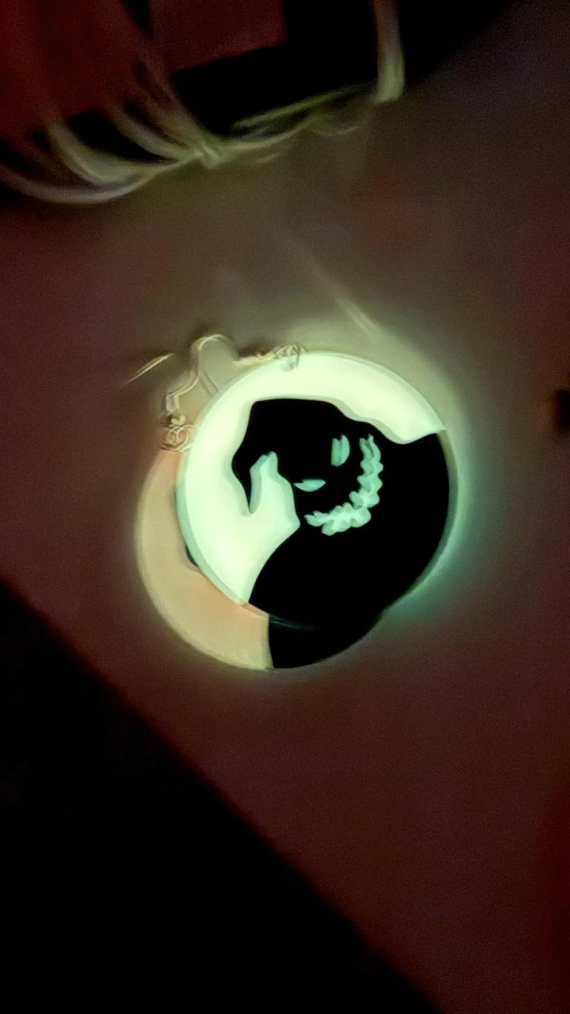 Oogie Boogie Earrings (Glow in the Dark!) view 3