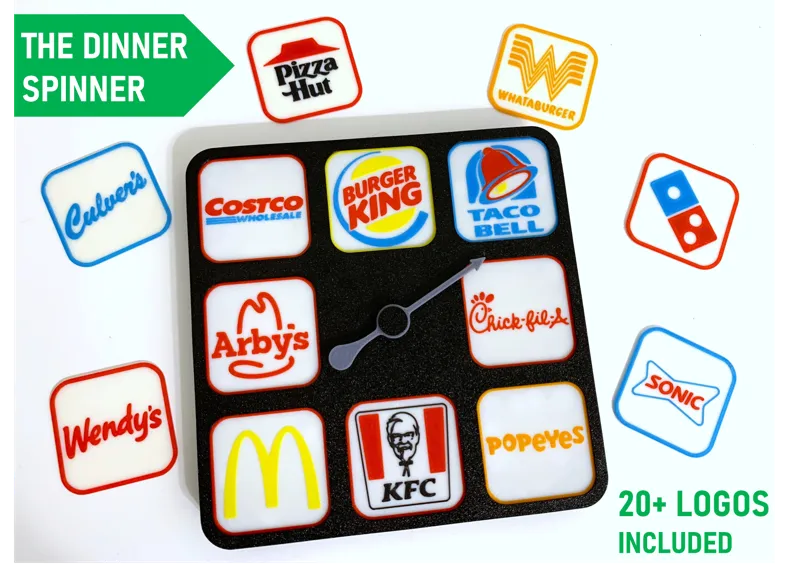 The Dinner Spinner (20+ Logos Included)