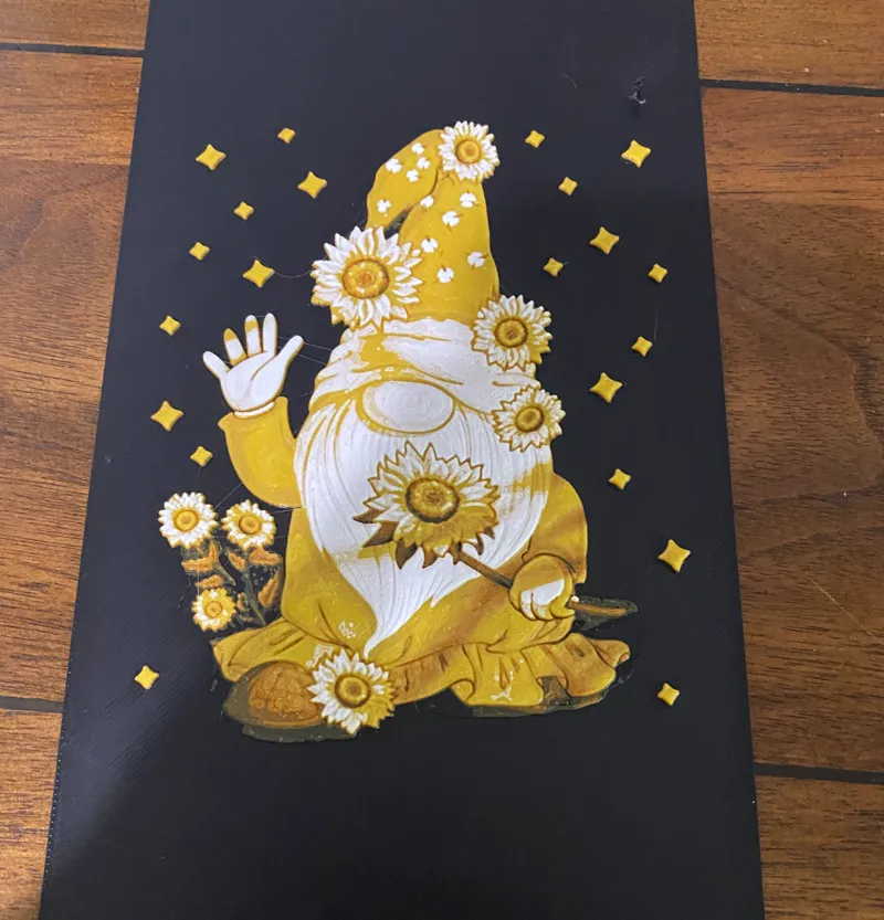 Sunflower Gnome Hueforge