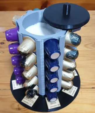 Portacápsulas y azucarero para Nespresso