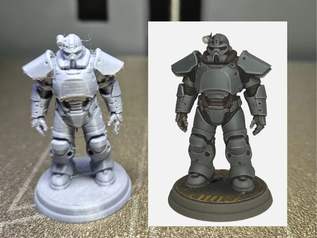 Armure motorisée T-65 miniature 44 mm (Fallout)