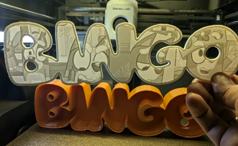 bingo lithophane lightbox 