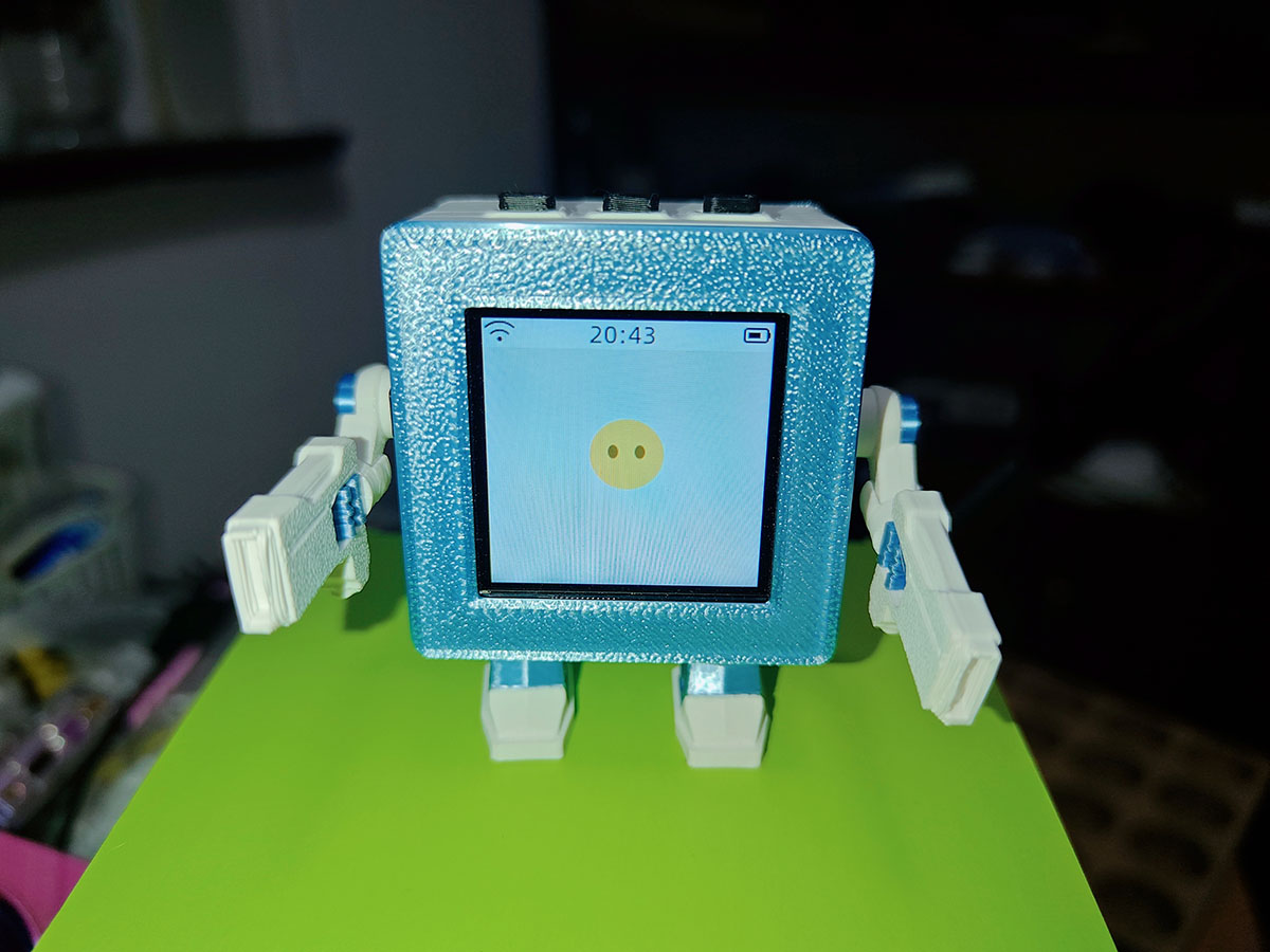 Miniatura 2 do modelo 3D 小智AI外壳-巴比特-1.54寸