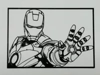 Silhouette Iron Man - déco murale — photo 3