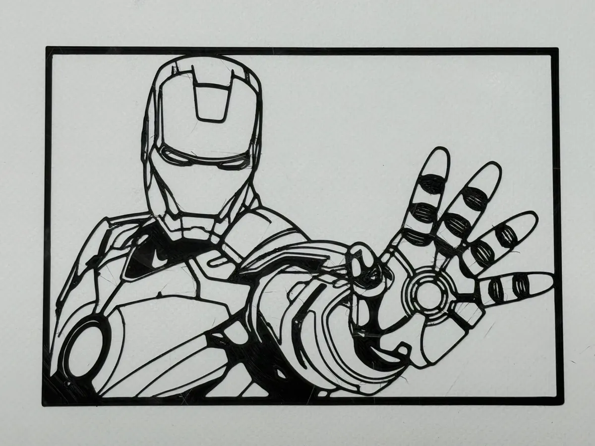 Silhouette Iron Man - déco murale