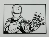 Silhouette Iron Man - déco murale — photo 1