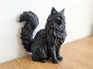 Modelo para impresión 3D: 缅因猫 — vista de referencia 3