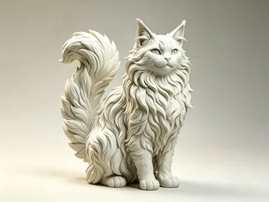 Modelo para impresión 3D: 缅因猫. Referencia del modelo original.