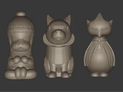 Pokemon the loyal three statue