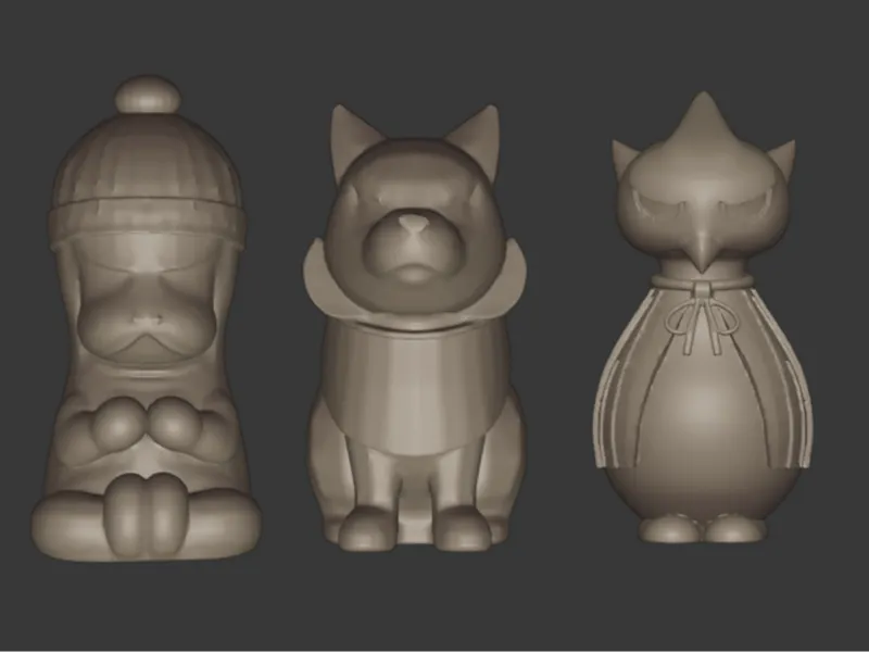 Pokemon the loyal three statue