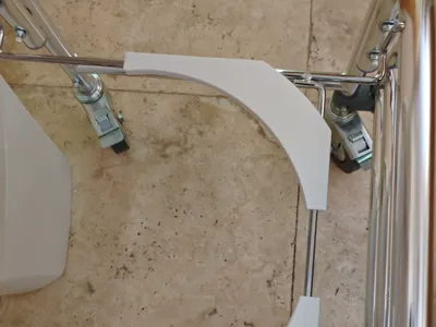 Chamber Pot Centering Jig for Bath Wheelchair