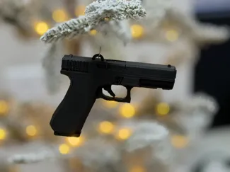 Glock Style Pistol Christmas Ornament