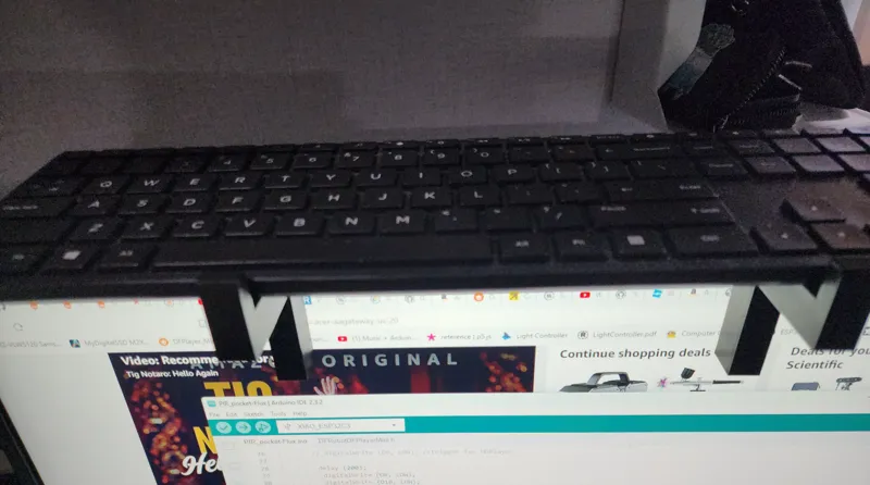 Keyboard Holder - Top of Monitor
