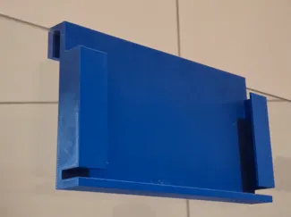 Mobile phone holder for shower door