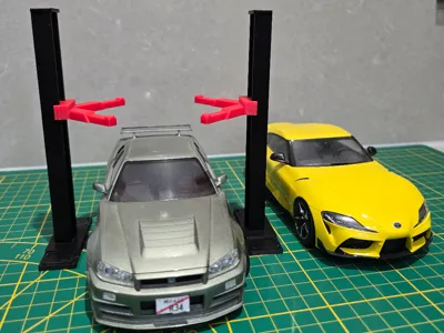 1:24 Model Car Lift - Quick print - Adjustable