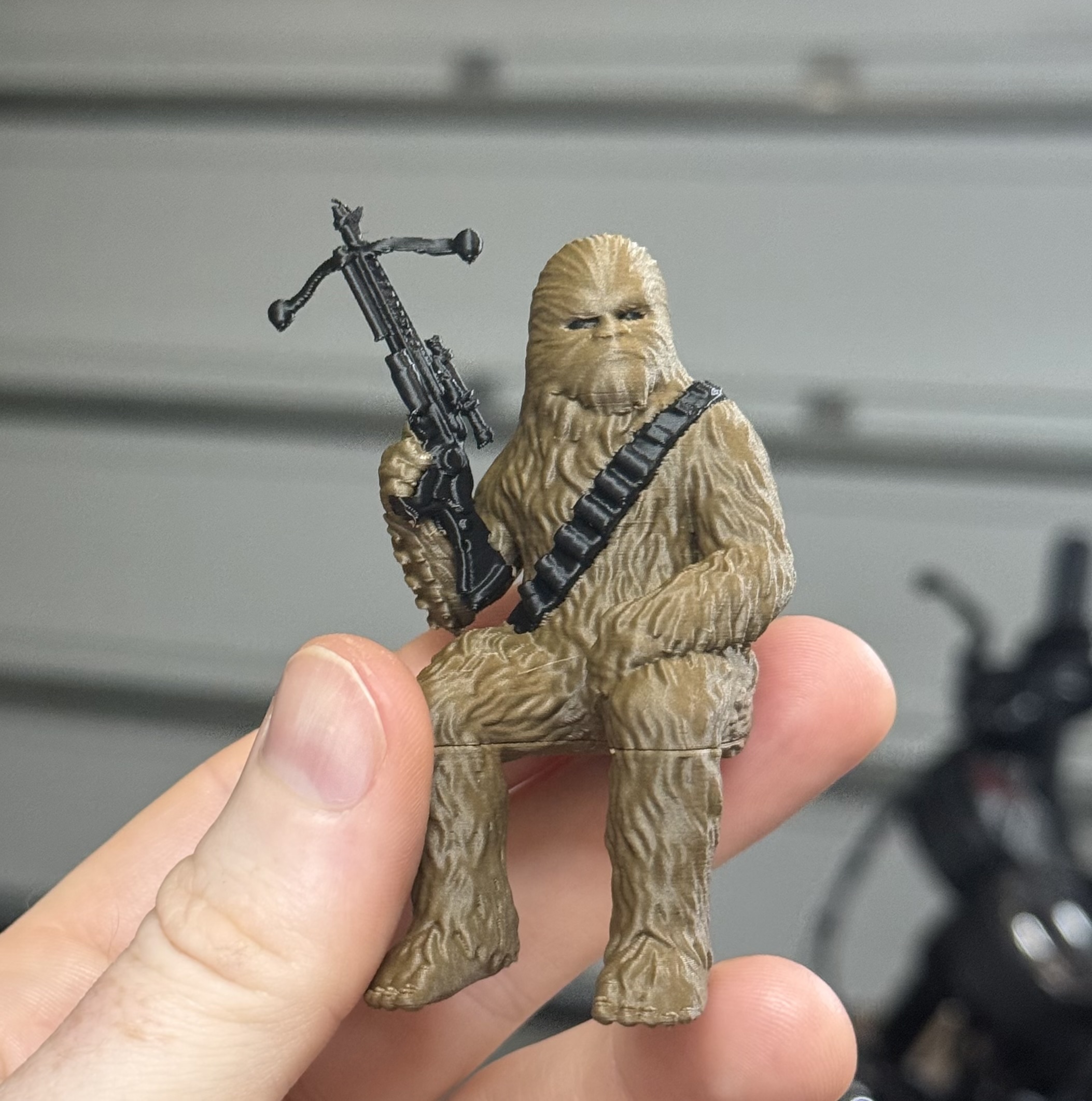 Miniatura 2 do modelo 3D Sitting Chewbacca